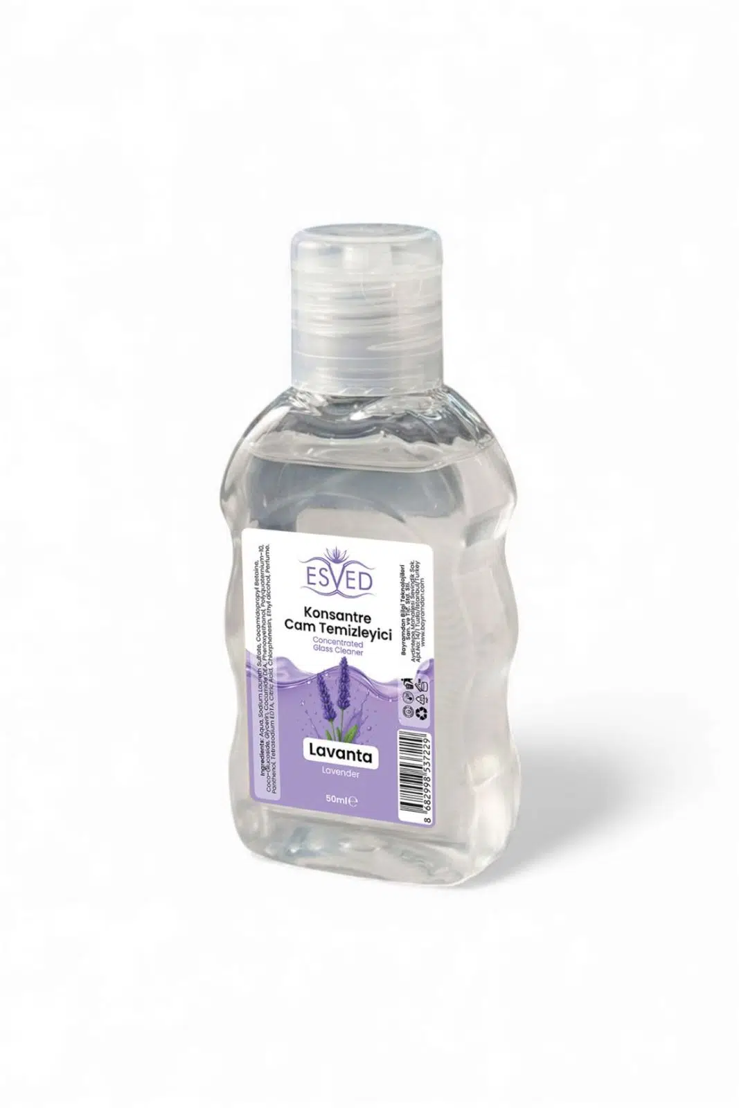 Konsantre Cam Temizleme Sabunu Lavanta Parfümlü 50 ml 10 adet